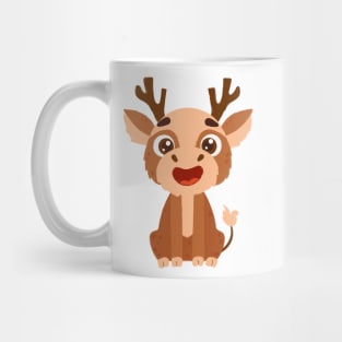 Cheerful Cartoon Deer Mug